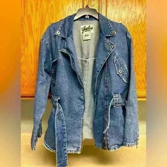 VGT Gasoline 100% cotton denim jacket size medium